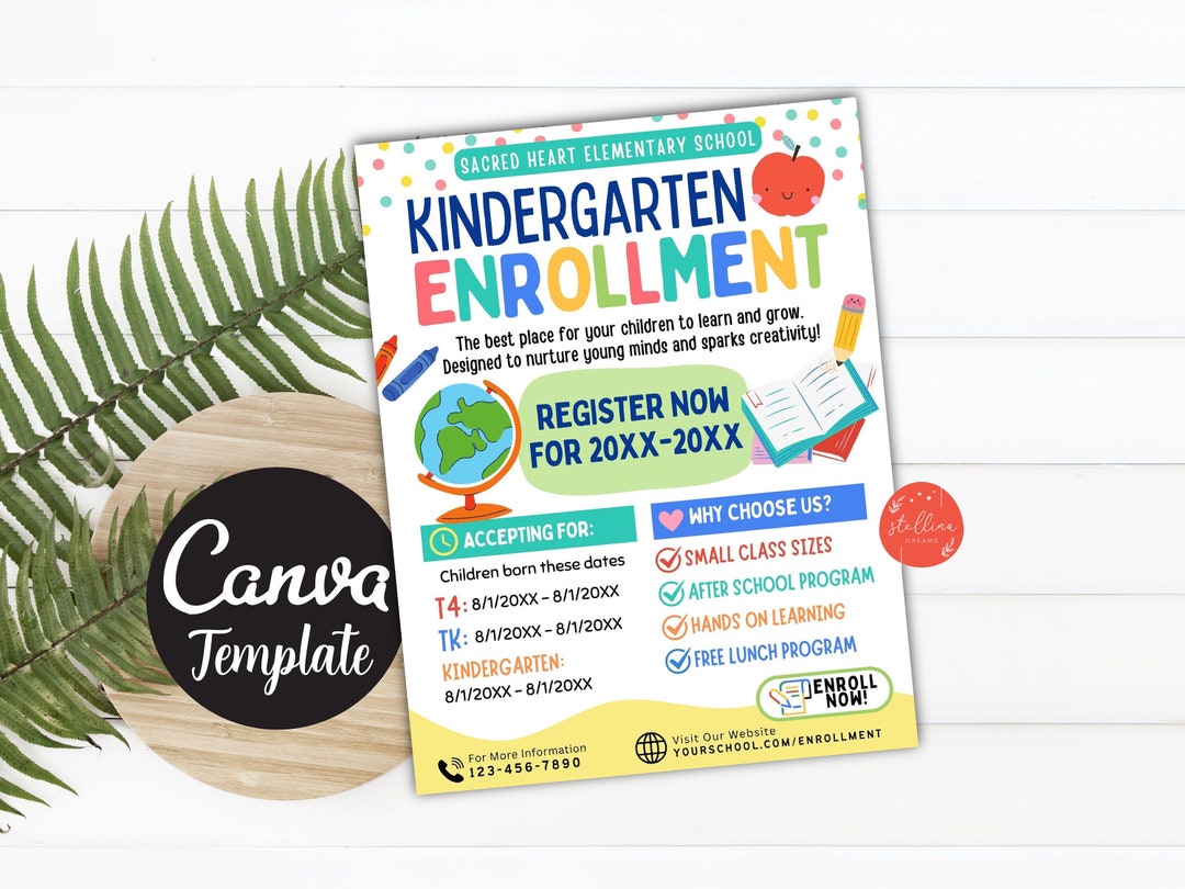 School Enrollment Registration Flyer PTA PTO Flyer School Fundraiser school-enrollment-registration-flyer-pta-pto-flyer-school-fundraiser
