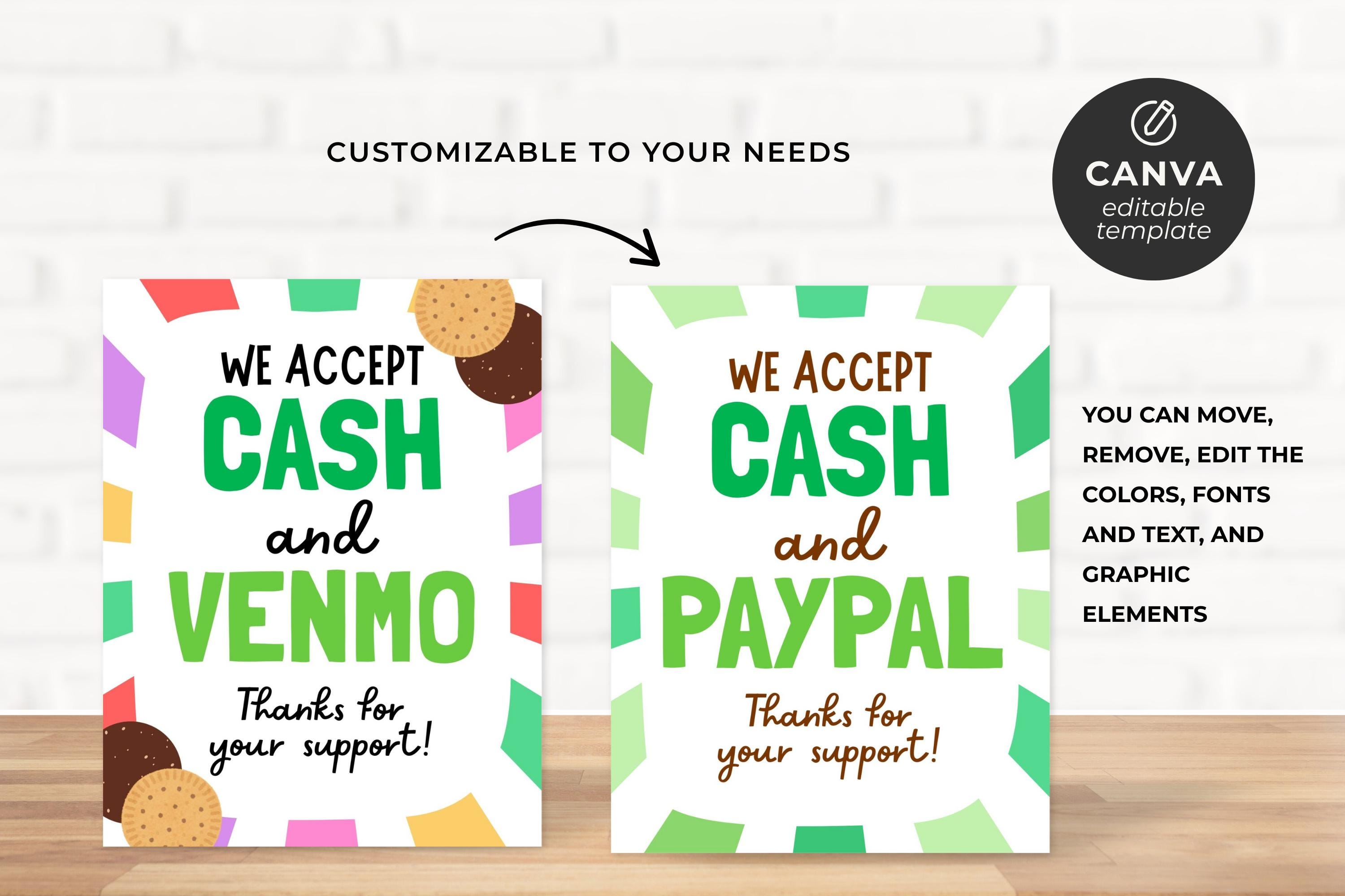 Cookie Booth Signs Bundle: Editable Canva Template (digital Download ...