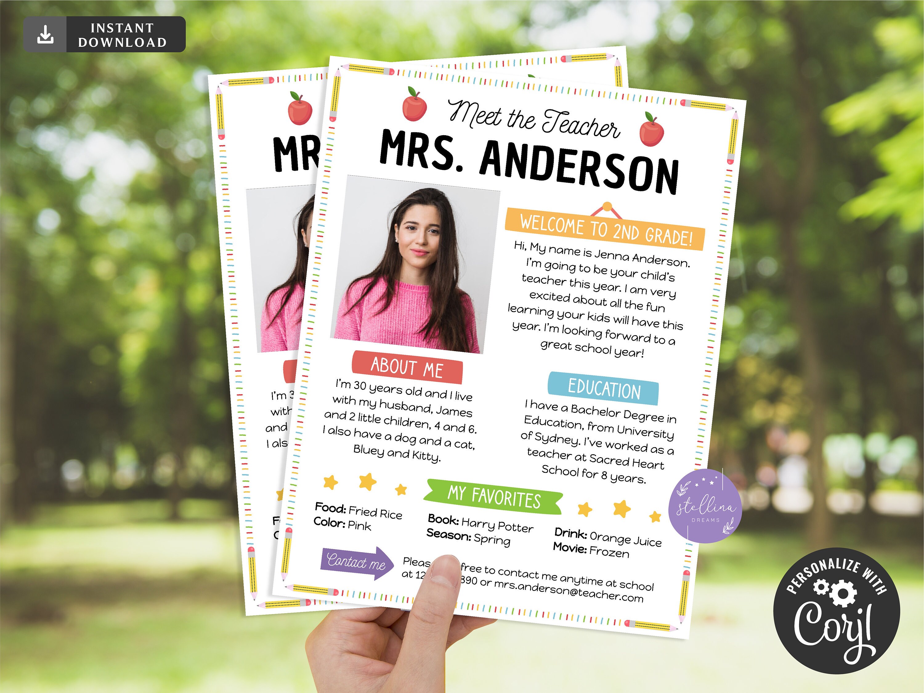 EDITABLE Meet the Teacher Teacher Newsletter Event - Etsy