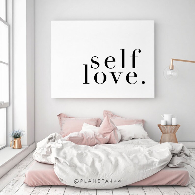 Selflove Printable Art, Self Love Poster, Empowering Quote Minimalist
