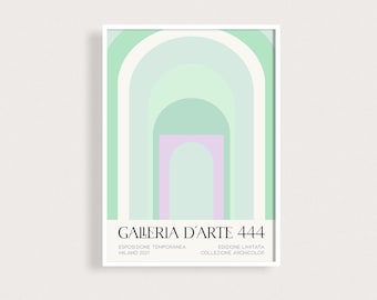 Archicolor Collection 2 Printable Art Geometric Mid Century Wall Art Modernist Color Block Prints Gallery Digital Poster Italian Gallery Art