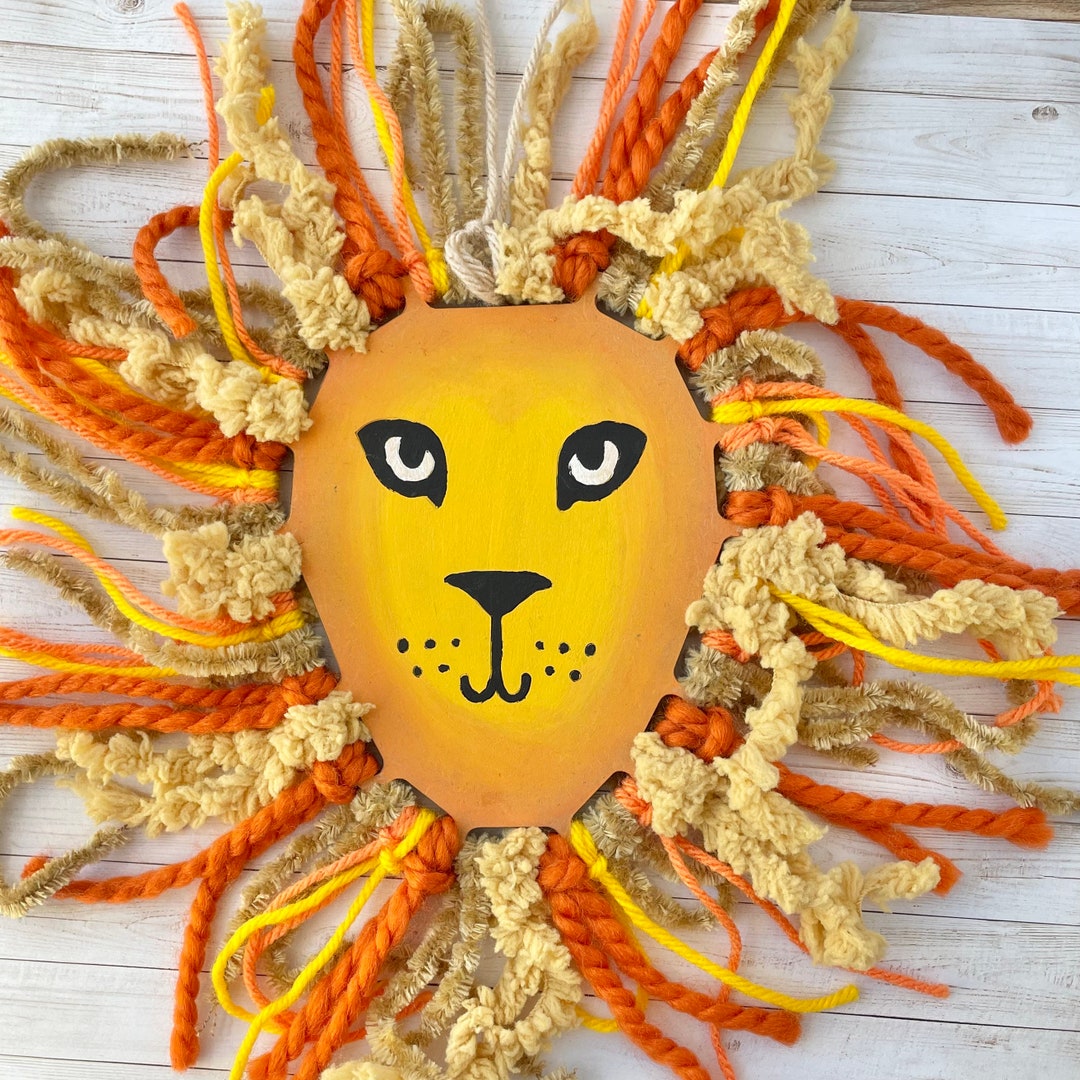 DIY Yarn Craft Kit Lion Etsy