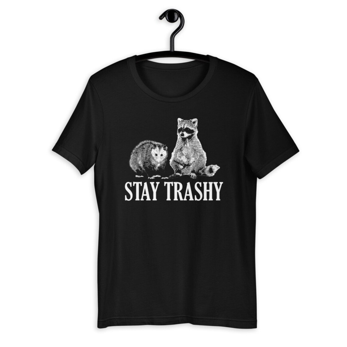 Stay Trashy Raccoon and Possum Funny T-shirt - Etsy