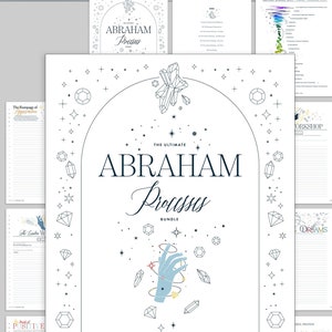 Abraham Hicks Workbook Printable PDF Journaling, Worksheets Bundle, Affirmations Journal, LOA Journal Sheets Ask and It Is Given