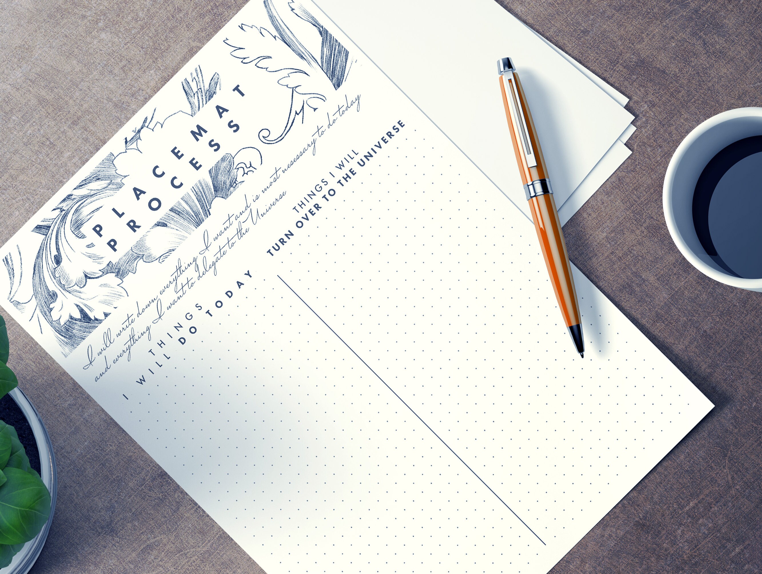 Abraham Hicks Placemat Process PRINTABLE A4 Abraham Process Etsy Canada