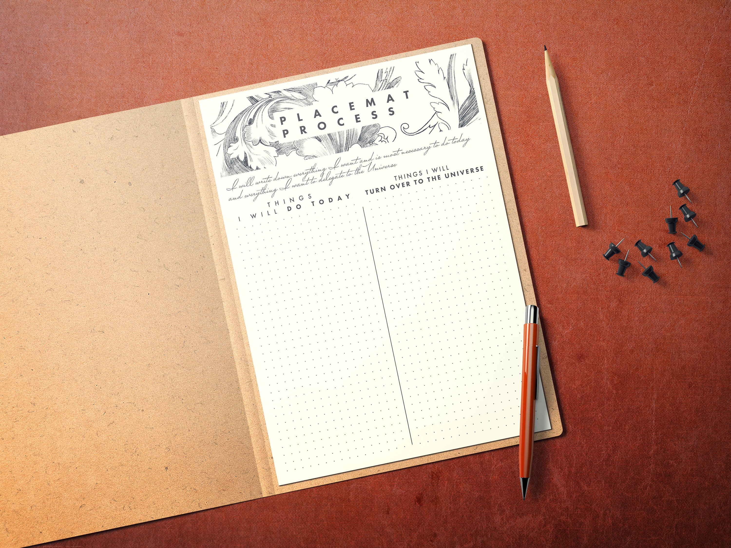 Abraham Hicks Placemat Process PRINTABLE A4 Abraham Process Etsy Canada