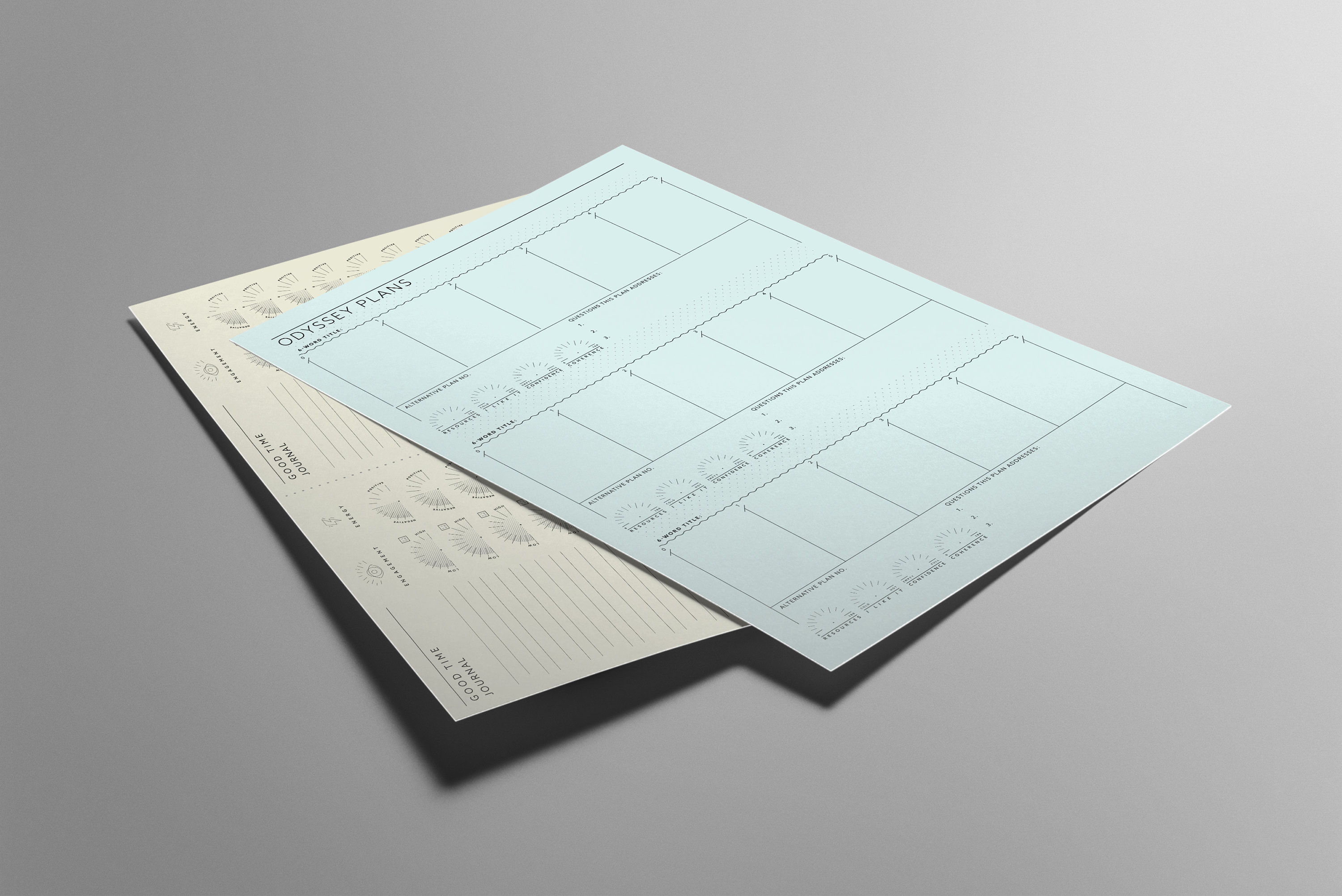 Design Thinking Journal Printable Odyssey Plan & Good Time Journal