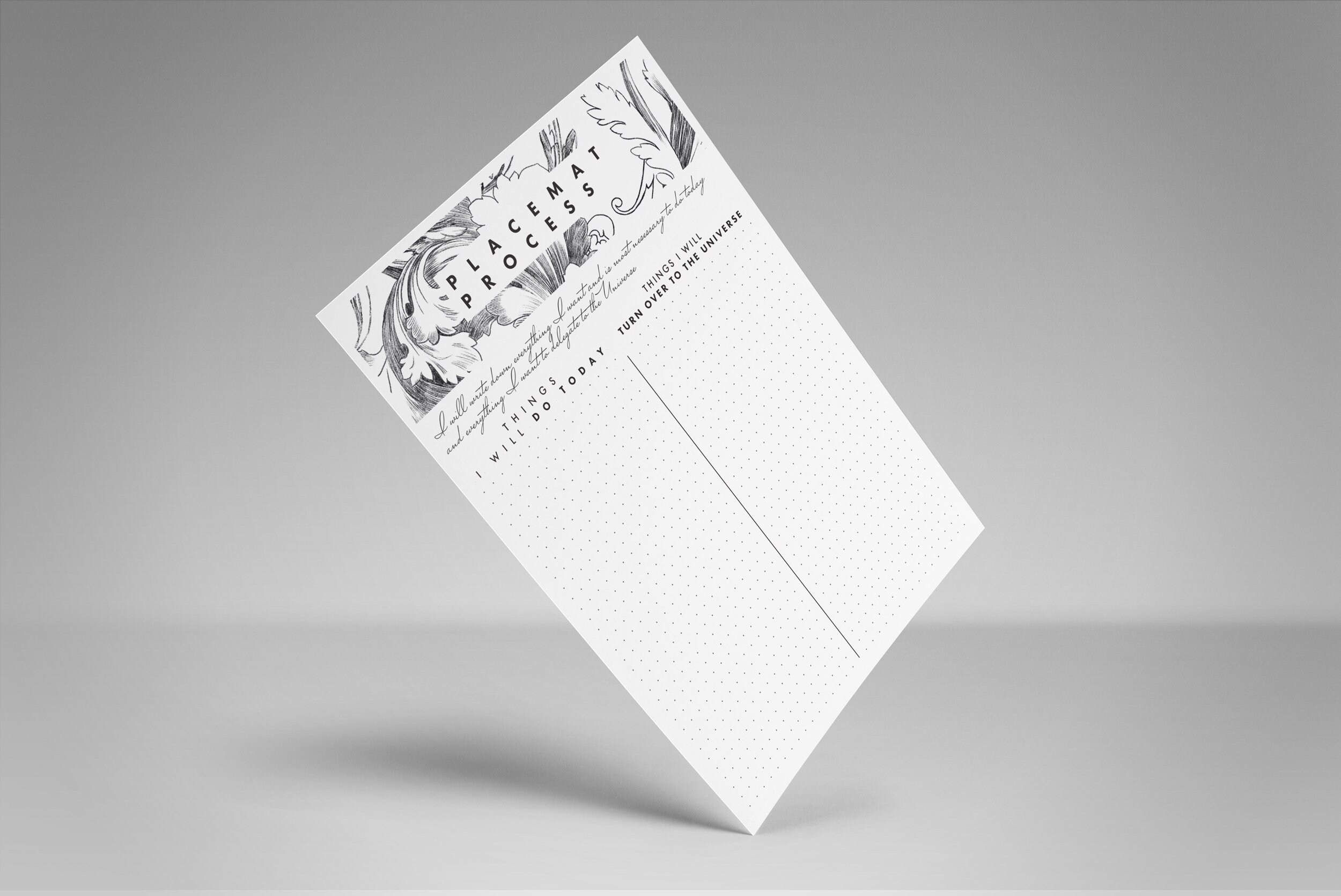 Abraham Hicks Placemat Process PRINTABLE A4 Abraham Process Etsy Canada