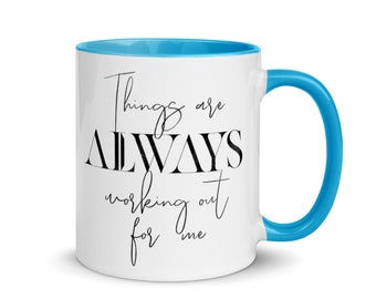 Abraham Hicks Mug, Gift With Motivational Quote, Affirmation Mug, Law of Attraction Millionaire Mindset, Manifest High Vibes Coffee Cup