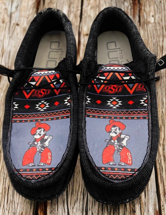Custom OSU Cowboys Hey dudes NCAA Oklahoma State Cowboys Custom Name Hey Dude Shoes main image 3