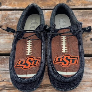 Oklahoma State University Officially Licensed Custom Top Hey Dudes with matching keychain #2024066
