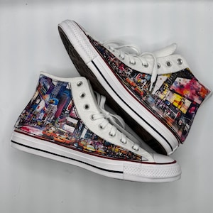 Custom Leather Sides Converse- New York