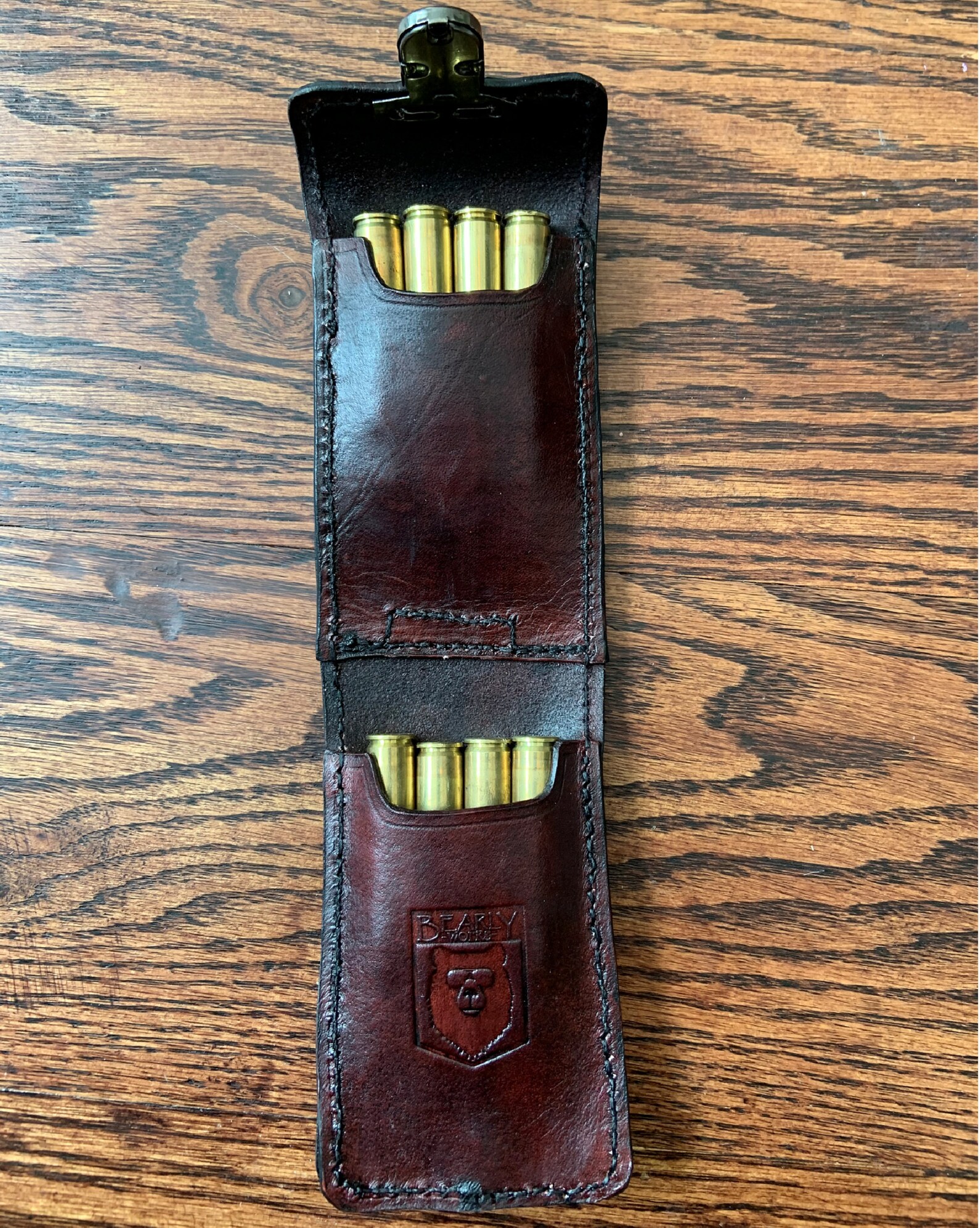 Custom Hand Tooled and Painted Genuine Leather Ammo Wallet Etsy