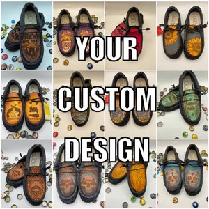 Personalisiertes Custom Leder Top Hey Dudes mit Flaschenöffner