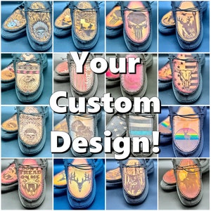 Custom Leather Top Hey Dudes -Your Own Design