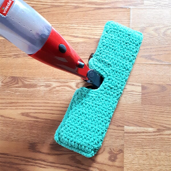 Vileda Mop Cover Pattern - Crochet Reusable Sweeper Mop Pattern
