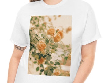 Floral Academia Graphic Womens White tshirt | Cottagecore Tshirt | Floral TShirt for women | Vintage Tshirt CelestesStudio©