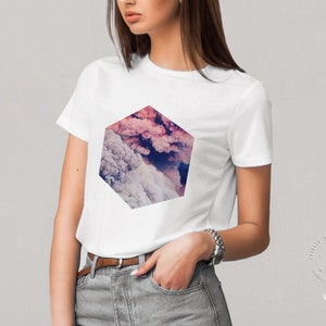 BOHO Graphic Womens tshirt Cute Tshirt Indie TShirt for women Vintage Tshirt CelestesStudio© image 1