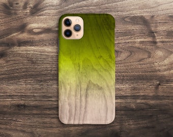 iPhone 15 Case, iPhone 13 Pro Case, GREEN Ombre iPhone 14 Pro Case, Wood Print iPhone 14 Plus Case, iPhone 14 Case, Celestes.Studio©