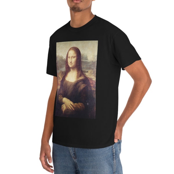 Dark Academia Graphic Womens White tshirt | Mona Lisa Tshirt | TShirt for women | Vintage Art Tshirt CelestesStudio©