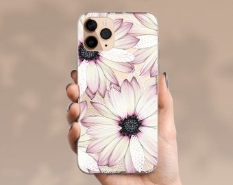 GERBERA iPhone 15 Case Floral / Celestes.Studio© / Pink iPhone 14 Pro case Clear / iPhone 14 Pro Max Case Floral / iPhone 14 Plus Case