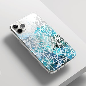 BLUE iPhone 15 Case Clear / Celestes.Studio© / Blue iPhone 14 Pro Case Clear / Blue iPhone 14 Plus Case Clear / Blue iPhone 15 Case Clear