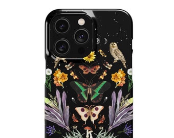 LUNA MOTH iPhone 14 Pro Case, Personnalisé iPhone 14+ Case Floral, iPhone 14 Case Floral Aquarelle iPhone Case, Celestes.Studio©