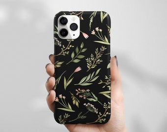 BLACK Wildflower iPhone 14 Case, iPhone 13 Pro Case Floral, Wild Flowers iPhone 14 Pro Max Case, Celestes.Studio© iPhone 14 Case