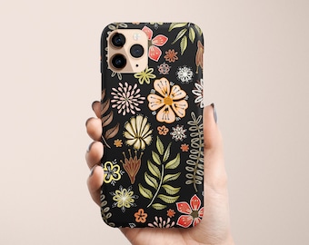 iPhone 15 Case, iPhone 13 Pro Case, WATERCOLOR Flowers iPhone 14 Case, Bohemian iPhone 14 Plus Case, Celestes.Studio© Watercolor Art Case