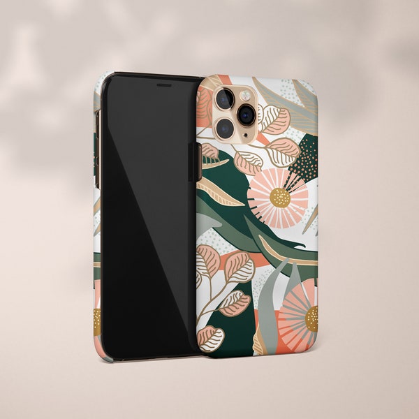 iPhone 15 Case, iPhone 13 Pro Case, FOREST Green Floral Celestes.Studio©, Floral, Green iPhone 14 Case