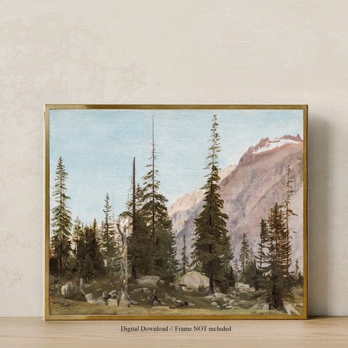 PRINT AT HOME Wall Art Prints / Vintage Winter Wall Decor / Etsy