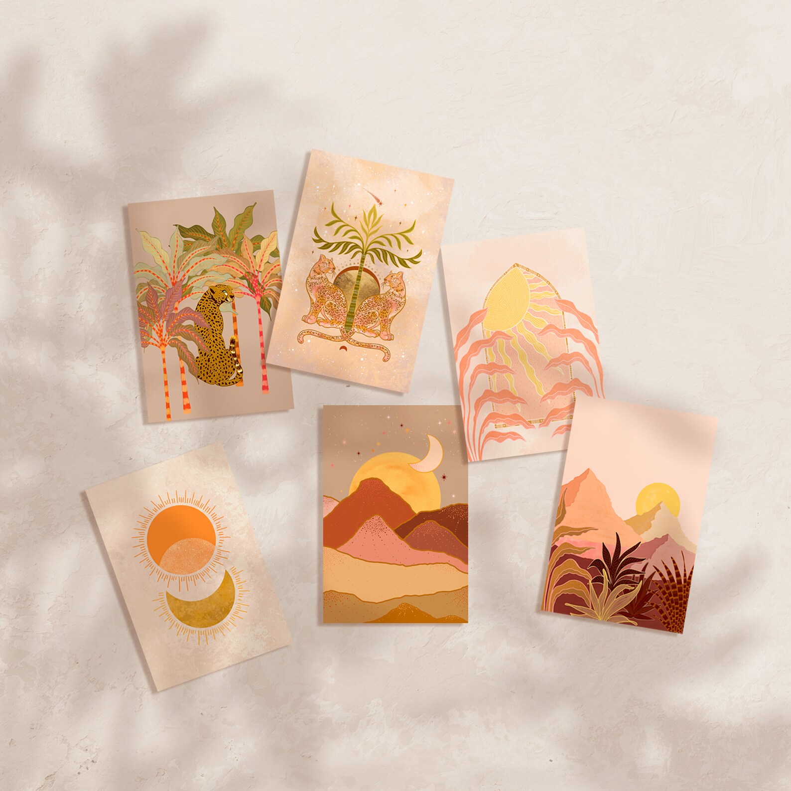 Art Print SET OF 6 Wall Art Prints Jungle Gallery Wall Decor Etsy