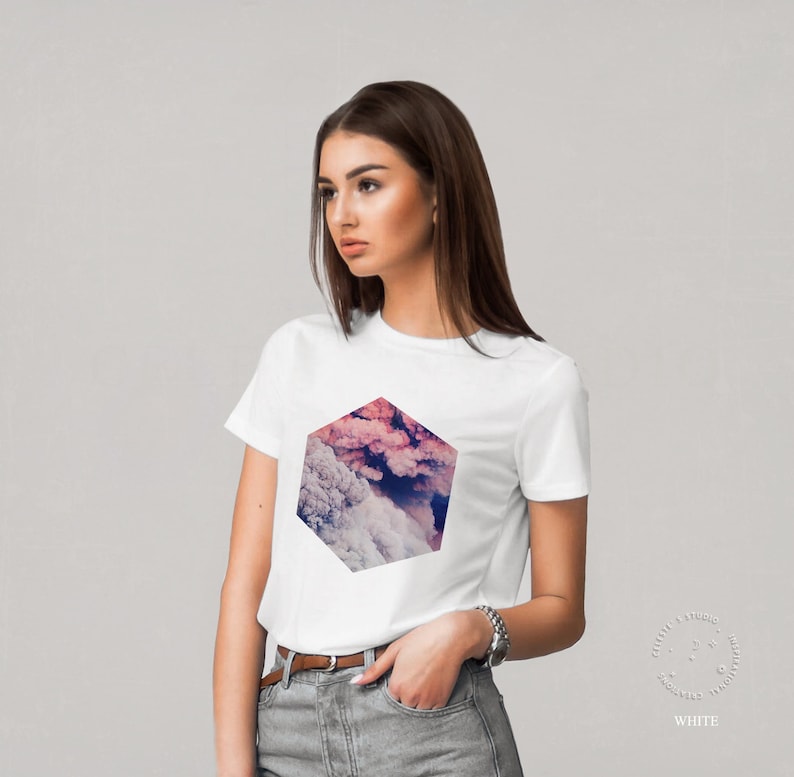 BOHO Graphic Womens tshirt Cute Tshirt Indie TShirt for women Vintage Tshirt CelestesStudio© image 1