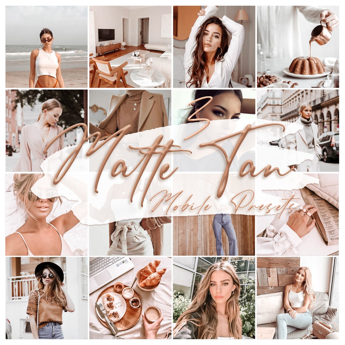 MATTE TAN Lightroom Mobile Presets Instagram Presets image 0