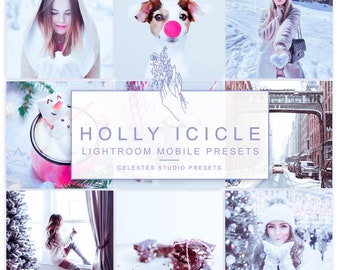 HOLLY Lightroom Mobile Presets, Winter Instagram Presets, Beste Presets Weihnachten Lightroom Presets. Celestes.Studio©