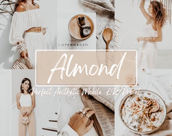 ALMOND Mom Blogger Lightroom Mobile Presets, Warme Instagram Presets, Beste Presets, Tan Preset, Sonnenlicht Ästhetische Presets. Celestes.Studio©