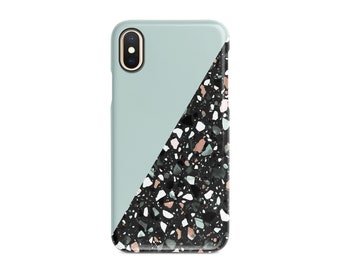 iPhone 15 Case, iPhone 13 Pro Case, TERRAZZO iPhone 14 Case Protective, Celestes.Studio©, Mint Terrazzo iPhone 14 Pro Case iPhone 14 Case