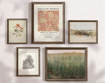 5 BOERDERIJ Decor Art Prints Set van 5 / Antieke Country Art Print SET / Vintage Gallery Wall Print Set / DIGITALE Download / Celestes.Studio©