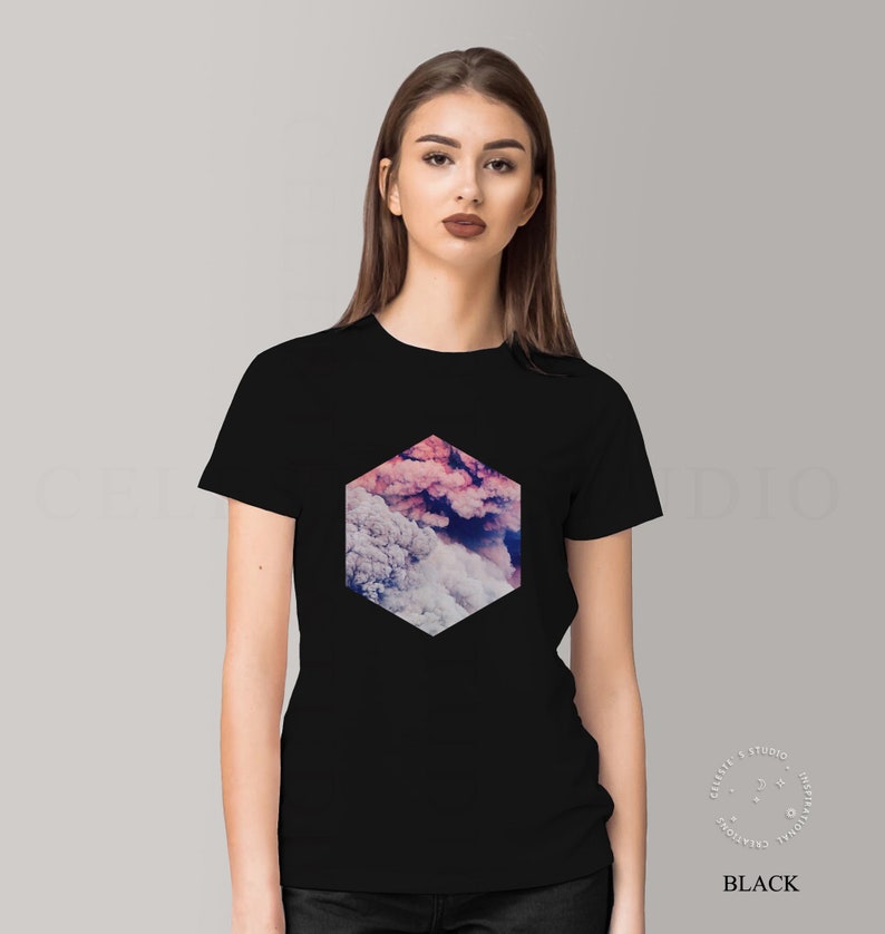 BOHO Graphic Womens tshirt Cute Tshirt Indie TShirt for women Vintage Tshirt CelestesStudio© image 2