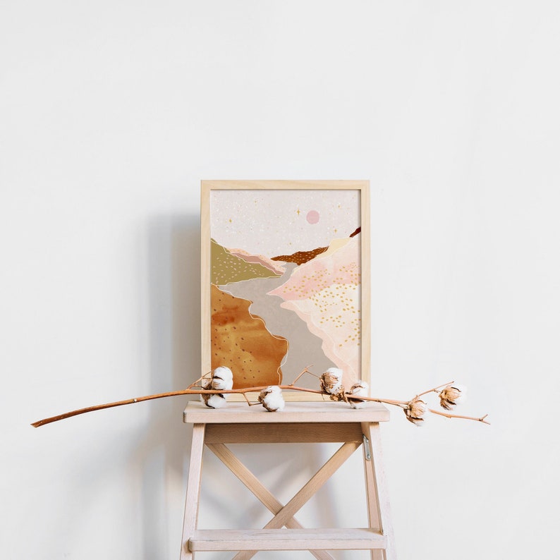 MID CENTURY Sun Art Print Dorm Decor Celestes Art© Living Etsy