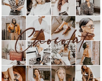 CHOCOLAT Lightroom Mobile Presets, Brown Vintage Instagram Presets Best Presets Blogger Presets, Warm Presets. Celestes.Studio©