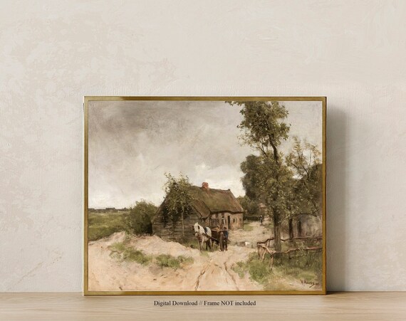 VINTAGE Farmhouse Art Print / Cottage Decor Art Printable / - Etsy