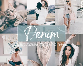 DENIM Lightroom Mobile Presets, Instagram Presets, Blogger Presets Lightroom Photography Preset, Best Presets,  Celestes.Studio©