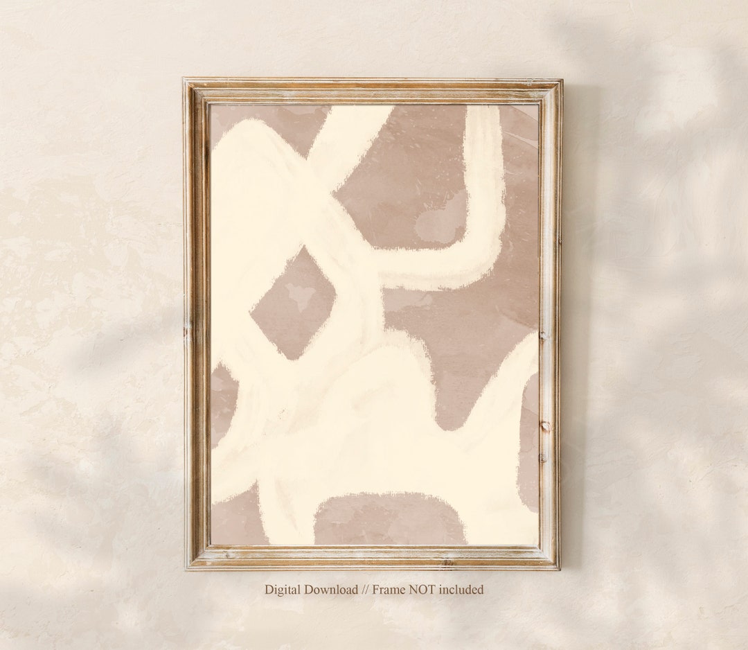 PINK Art Print, Neutral Living Room Wall Art, Gallery Wall Prints