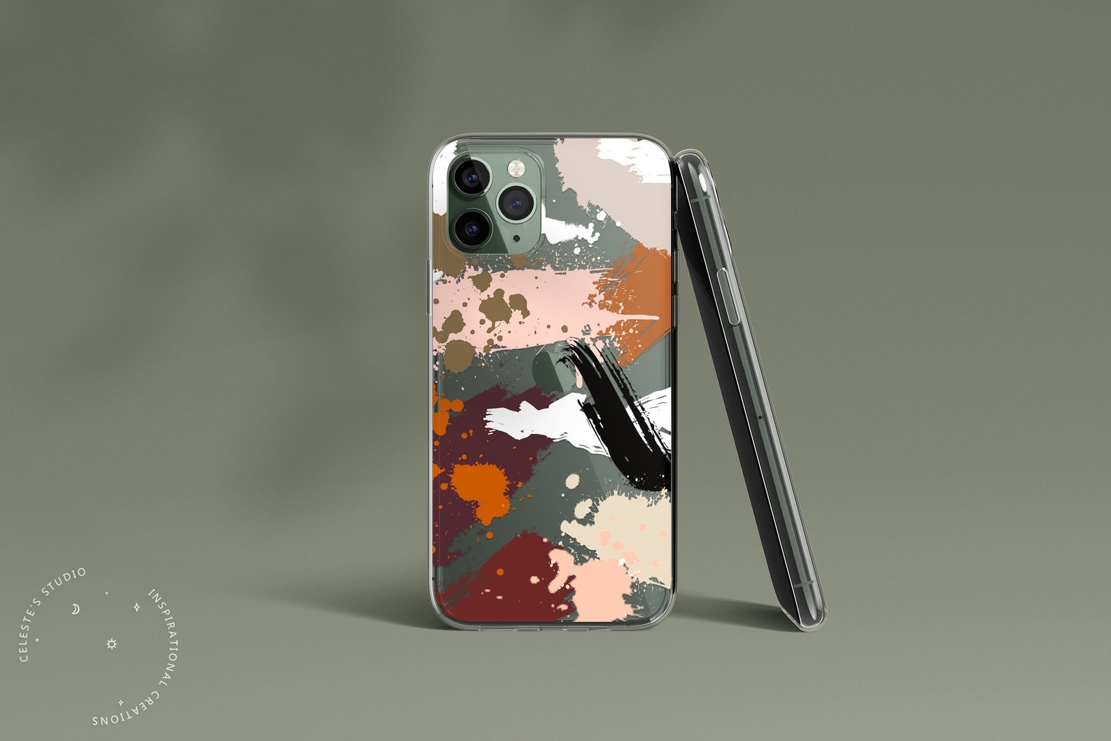PAINT iPhone 14 Pro Case iPhone XS Case Clear Abstract Etsy Italia