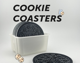 クッキーコースター 6 個セット – ビスケット風ドリンクコースター