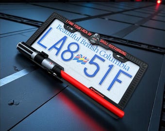 Galactic Dark Lord License Plate Frame – 3D Printed Sci-Fi Car Mod
