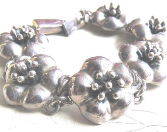 Silver Retro Mexican Bracelet (917z) - Etsy