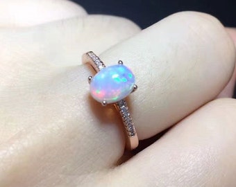 SOLID 925 STERLING SILVER PINK OPAL GEMSTONE CHRISTMAS MEN/'S RING SIZE 6-13 US