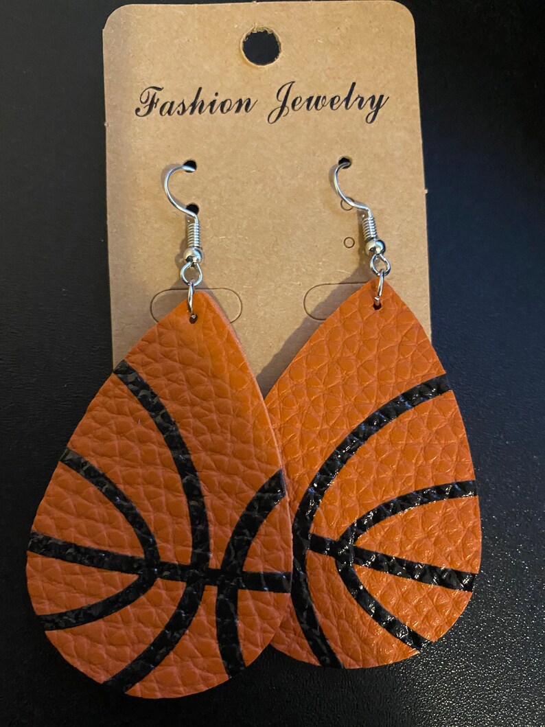 Basketball Earring Etsy